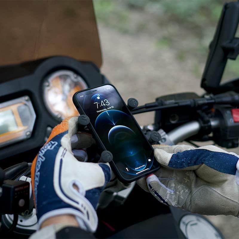 RAM Mounts X-Grip Small Phone Mount with Handlebar U-Bolt Base RAM-B-149Z-A-UN7U with Short Arm for Motorcycle, ATV/UTV, Bike - Image 3